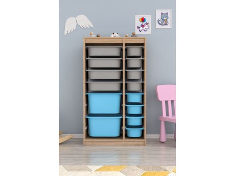 HANAH HOME Višenamenska polica Montana Xs 2D4N8U Sonomo Grey Blue