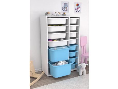 HANAH HOME Višenamenska polica Rine 2D4K8U White Blue