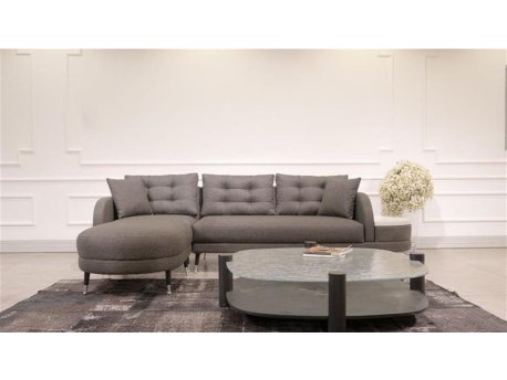 Atelier del Sofa Ugaona garnitura Milano Corner Anthracite