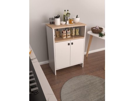 HANAH HOME Višenamenska polica Berry Sonomo White