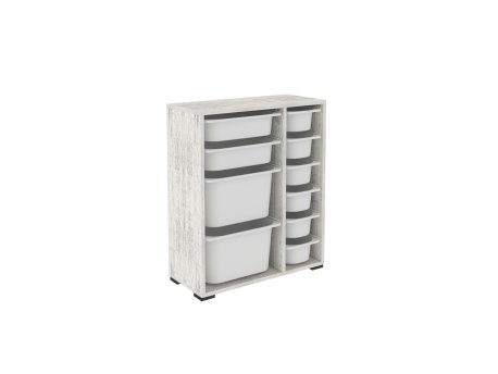 HANAH HOME Višenamenske police Zen 2D2K6U Crystal White