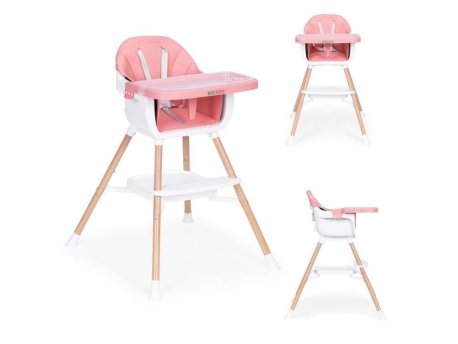 ECO TOYS Hranilica za bebe 2u1 pink