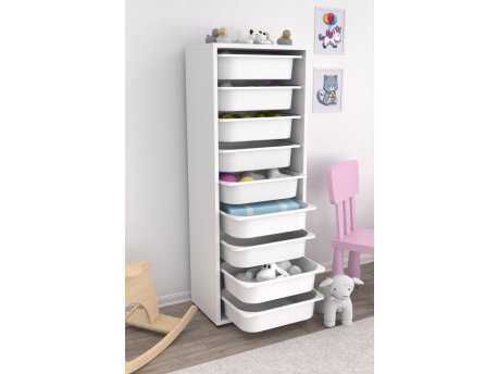 HANAH HOME Višenamenska polica Zola 9N White