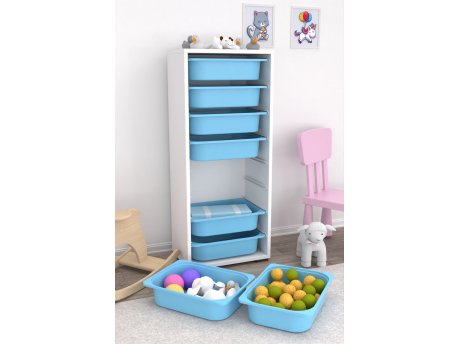 HANAH HOME Višenamenska polica Cara 8N White Blue