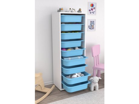 HANAH HOME Višenamenska polica Zola 9N White Blue