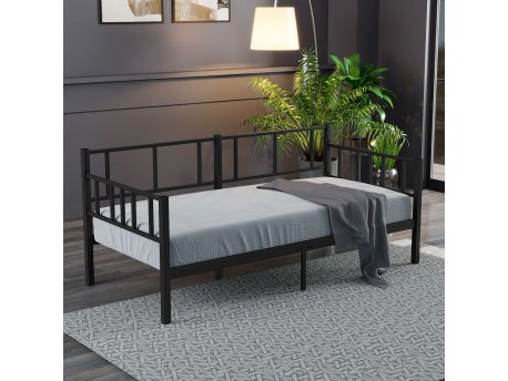 HANAH HOME Krevet od metala Daybed Black 90x190