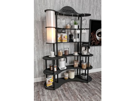 HANAH HOME Coffee Stand polica Brew Bliss Black (282PTR1316)
