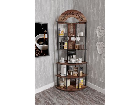 HANAH HOME Coffee Stand polica Risstretto Walnut (282PTR1312)