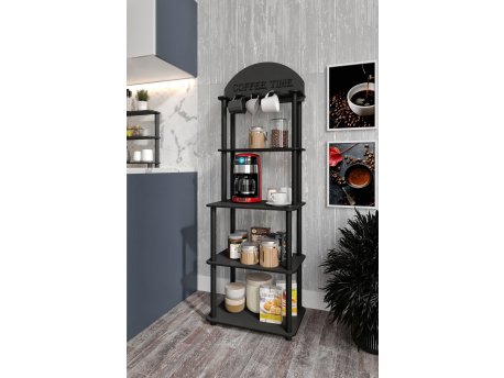 HANAH HOME Coffee Stand polica Lungo Black (282PTR1310)