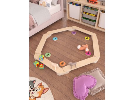 HANAH HOME Dečija drvena balans tabla Wony Birchwood