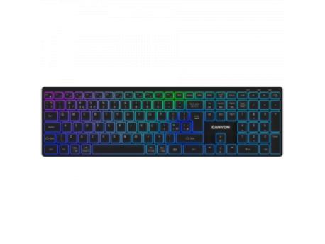 CANYON CNS-HBTK11B US RGB Wireless Tastatura Black