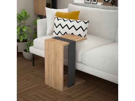 HANAH HOME Side Table Zetti Sonomo Anthracite