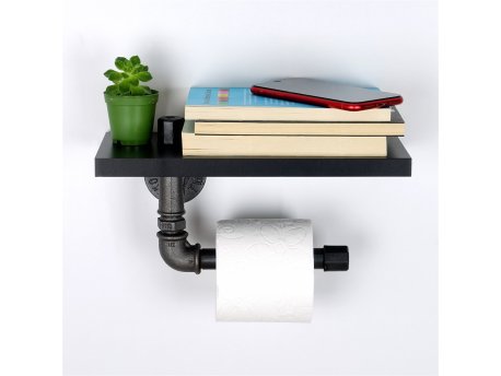 HANAH HOME Držač toalet papira crna boja Boruraf239