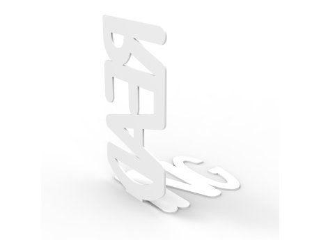 HANAH HOME Metalni držač za knjige Reading White