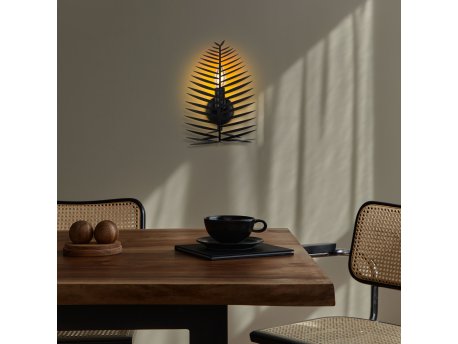 OPVIQ Vall Lamp zidna lampa crne boje Leaf 15321