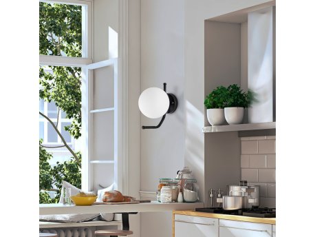 OPVIQ Vall Lamp zidna crna lampa Faruk 13727