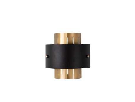 OPVIQ Vall Lamp zidna zlatno - crna lampa Noctra 15351