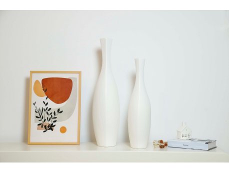 WALLXPERT Vaza set Deluxe Set White