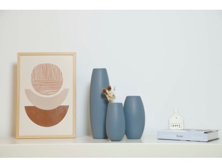 WALLXPERT Vaza Roll Set Grey Blue