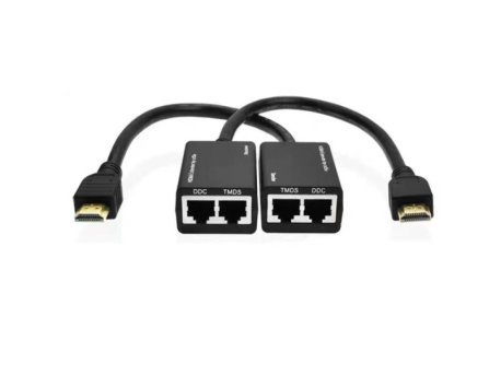 Xwave Xwave Konverter HDMI extender na RJ45 CAT5E-6 0.3m,2 kom