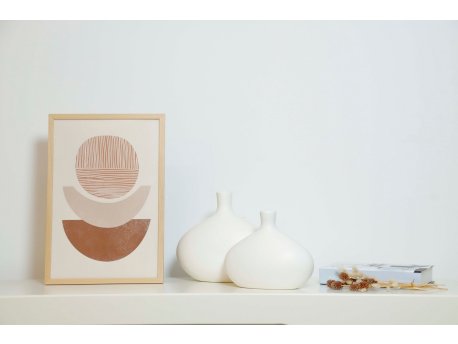 WALLXPERT Vaza Platy Set White
