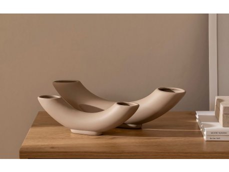 WALLXPERT Vaza set Svetlo braon CY0196
