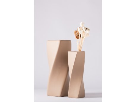 WALLXPERT Vaza Sprial Set Brown