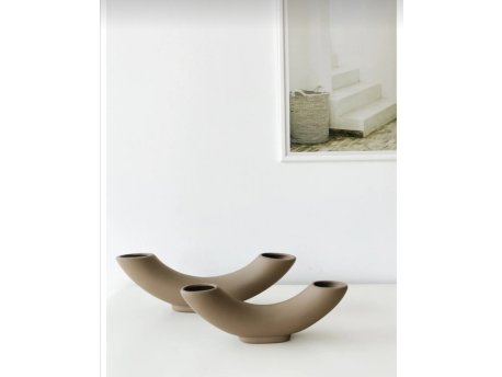 WALLXPERT Vaza Horn Set Brown