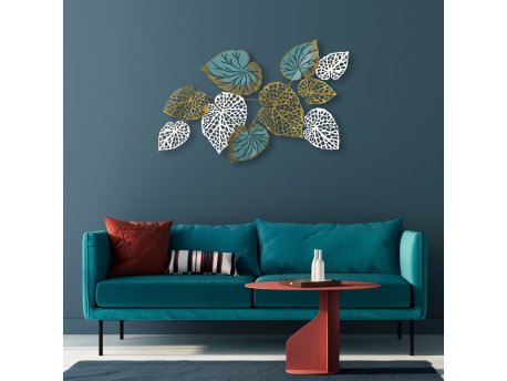 WALLXPERT Dekorativni metalni zidni pribor Horou multicolor