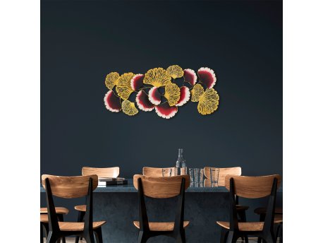 WALLXPERT Dekorativni metalni zidni pribor Plane Tree multicolor