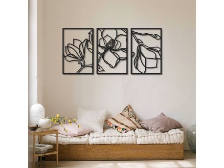 WALLXPERT Dekorativni metalni zidni pribor Floral Line APT529MS