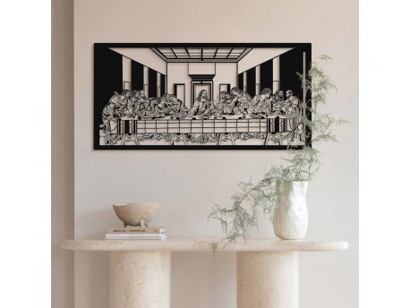 WALLXPERT Dekorativni metalni zidni pribor The Last Supper APT380