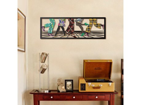 WALLXPERT Dekorativni metalni zidni pribor Let's Dance Metal Wall Art APT005