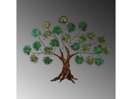 WALLXPERT Dekorativni metalni zidni pribor Maple Green