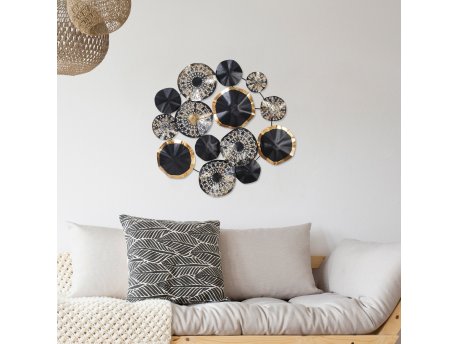 WALLXPERT Dekorativni metalni zidni pribor Hypnosis multicolor