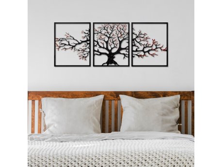 WALLXPERT Dekorativni metalni zidni pribor multicolor Tree 48
