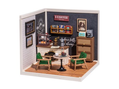 Robotime Breezy Time Café (DW001B), drvena maketa