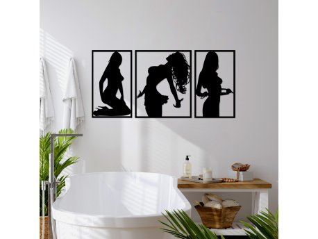 WALLXPERT Dekorativni metalni zidni pribor Good Bad Sexy