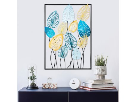 WALLXPERT Dekorativni metalni zidni pribor Atmi 2 multicolor