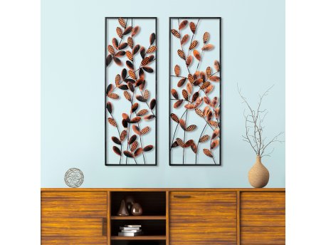 WALLXPERT Dekorativni metalni zidni pribor Olips 3 multicolor