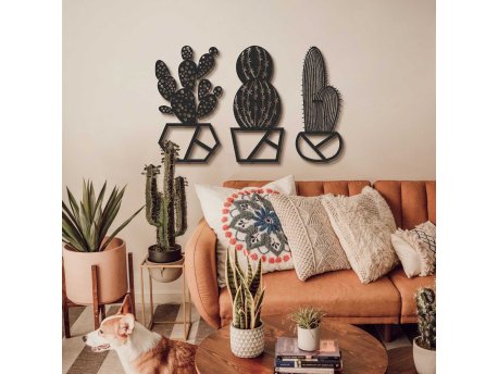 WALLXPERT Dekorativni metalni zidni pribor Cactus APT354MS