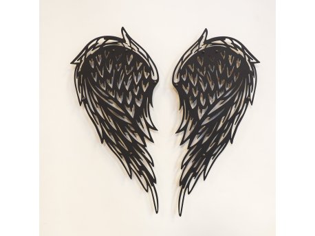 WALLXPERT Dekorativni metalni zidni pribor Angel Wings APT240MS