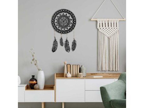 WALLXPERT Dekorativni metalni zidni pribor Dreamcatcher APT121MS