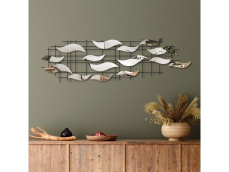 WALLXPERT Dekorativni metalni zidni pribor Lumos 3 multicolor