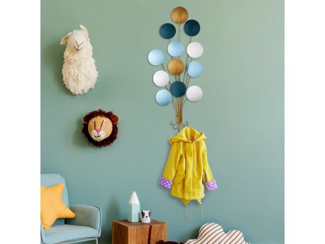 WALLXPERT Dekorativni metalni zidni pribor multicolor baloni Speckle