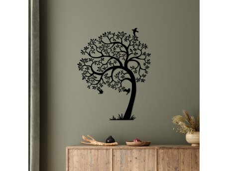 WALLXPERT Dekorativni metalni zidni pribor Lonely Tree