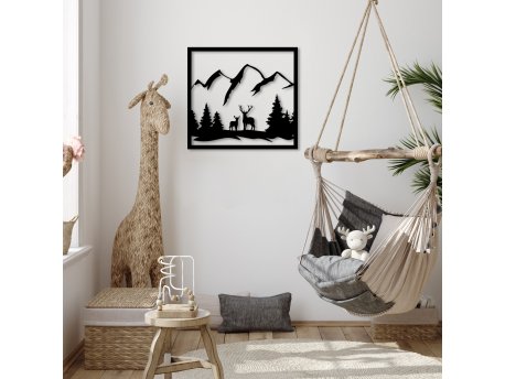 WALLXPERT Dekorativni metalni zidni pribor Mother And Son 1