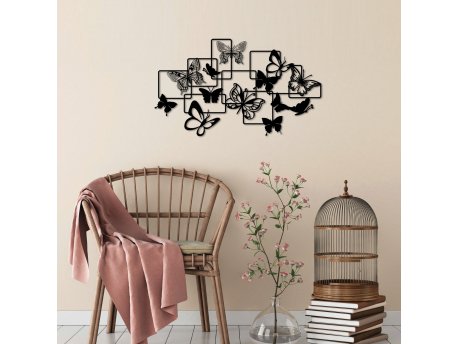 WALLXPERT Dekorativni metalni zidni pribor Butterflies M