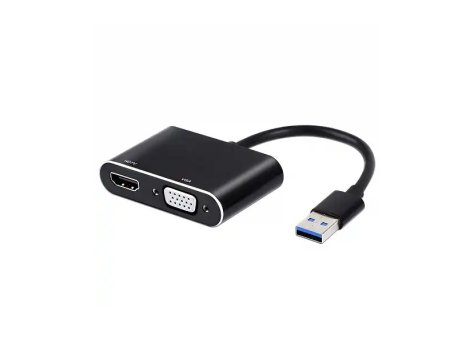 KETTZ KT-U2HV023 USB na HDMI + VGA Konvertor 3.0