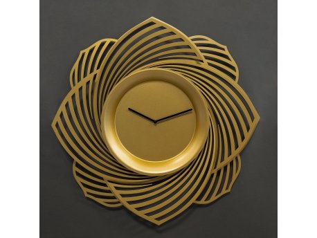 WALLXPERT Dekorativni metalni zidni sat Bloom Metal Wall Clock APS109